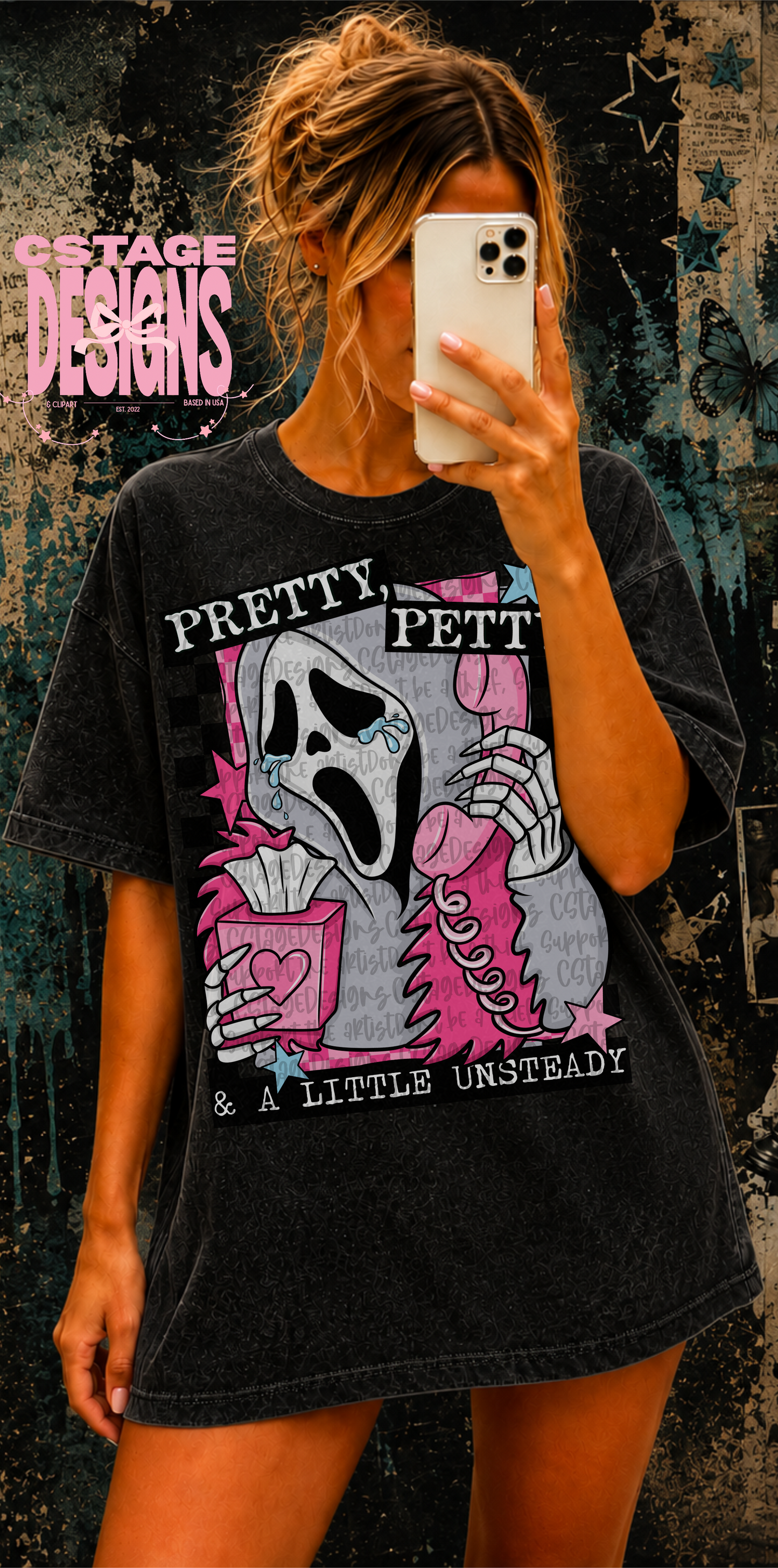 Pretty Petty & a Little Unstead Digital Image PNG