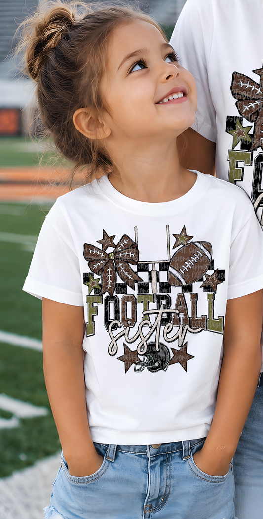 Football Sister Design Digtial Images PNG