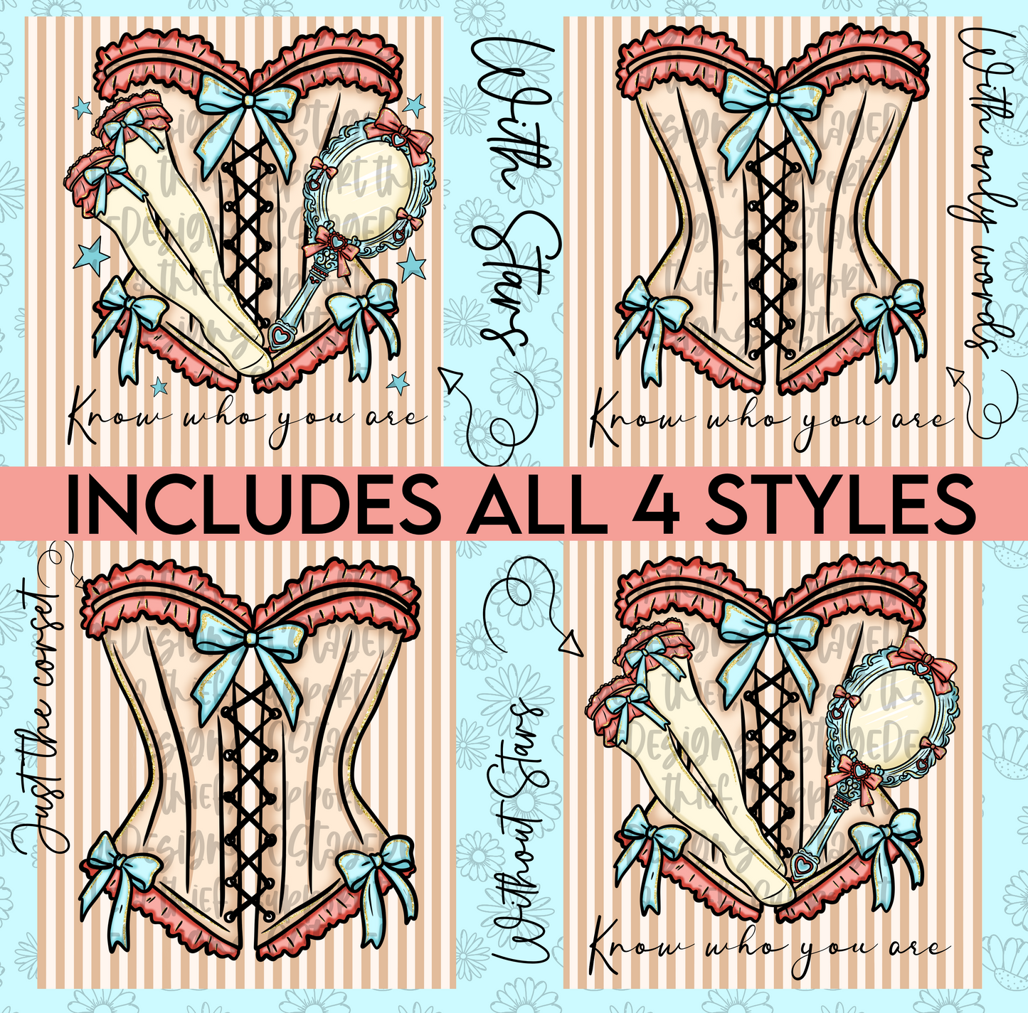 Mo-ana Corset Digital Image PNG (INCLUDES 4 DIFFERENT STYLES! YOU CAN TAKE OFF THE WORDS IF NEEDED!)