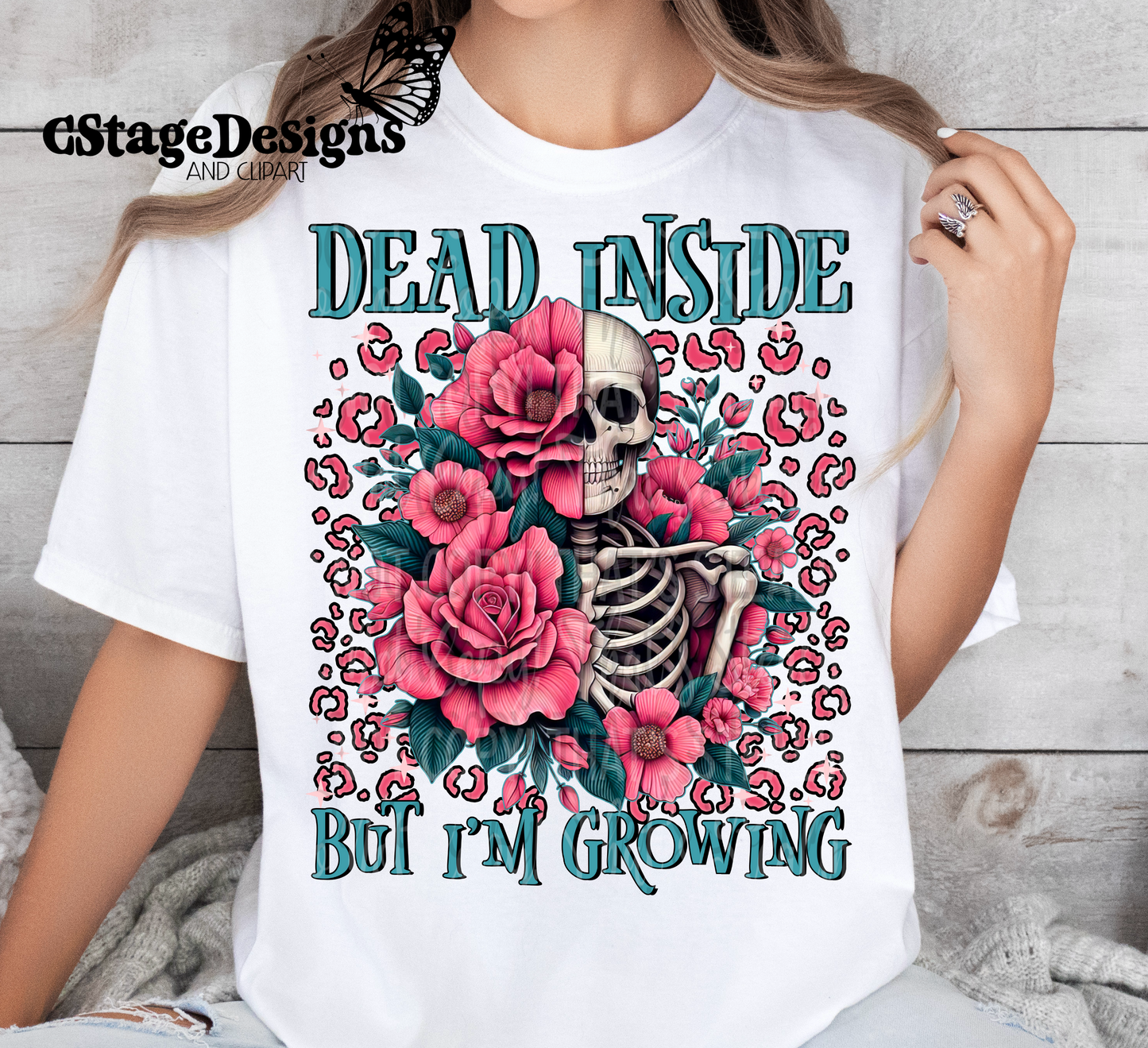 Dead Inside but I’m growing digital image png