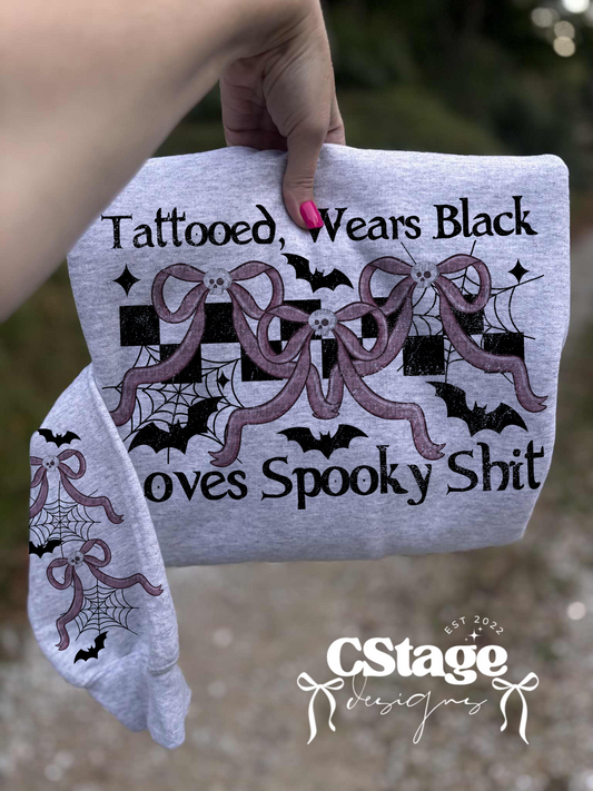 Tattooed, Wears Black… loves spooky sh*t digital image png