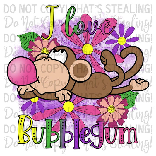 Bobby Jack "I love bubblegum" Digital Image PNG