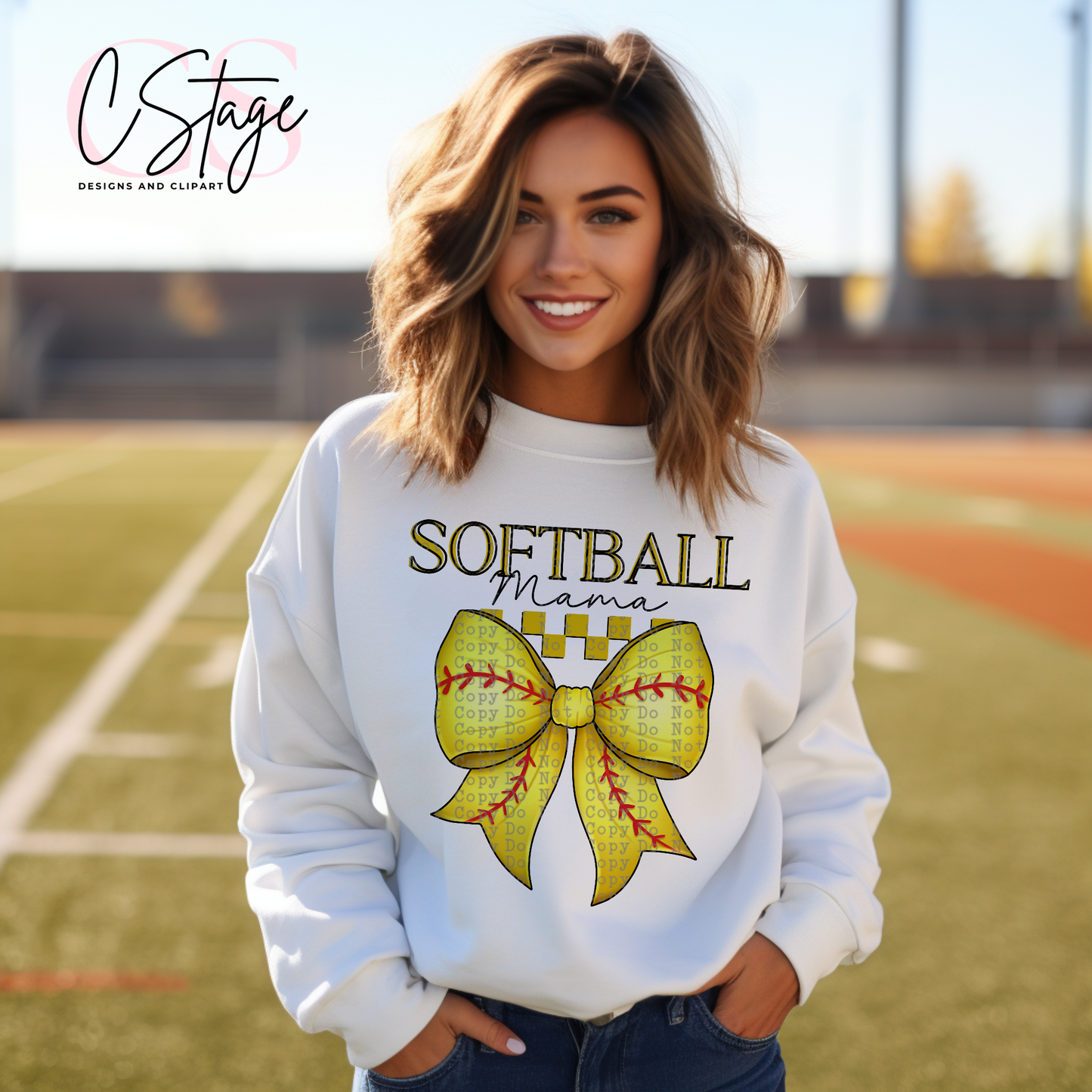 Softball Mama Digital Image PNG