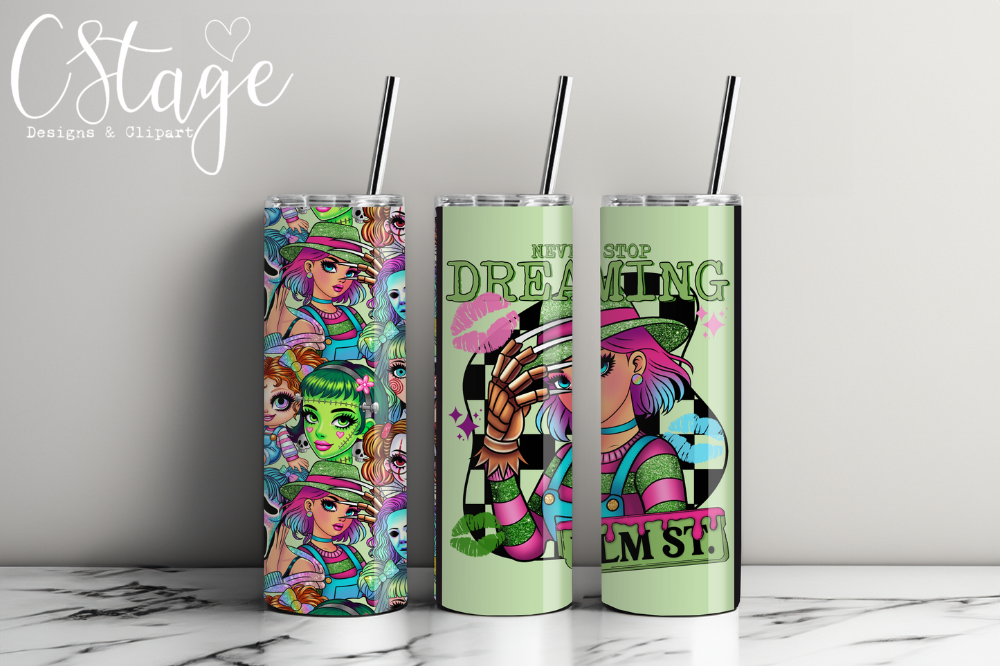 Elm 20oz Tumbler Digital Image PNG