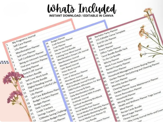 15,000+ Pages Planners, Journals, Trackers | Monster Template Bundle with Resell Rights (ON SALE!)