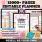 15,000+ Pages PLR Planners, Journals, Trackers | Monster Template Bundle with Resell Rights (ON SALE!)