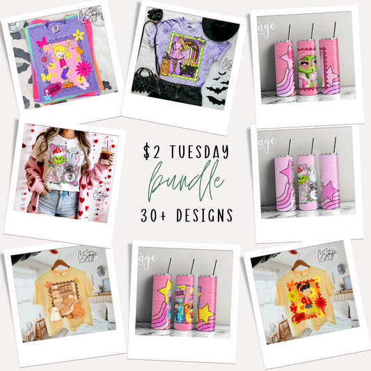$2 Tuesday Merry, Scary & More Bundle Digital Image PNG