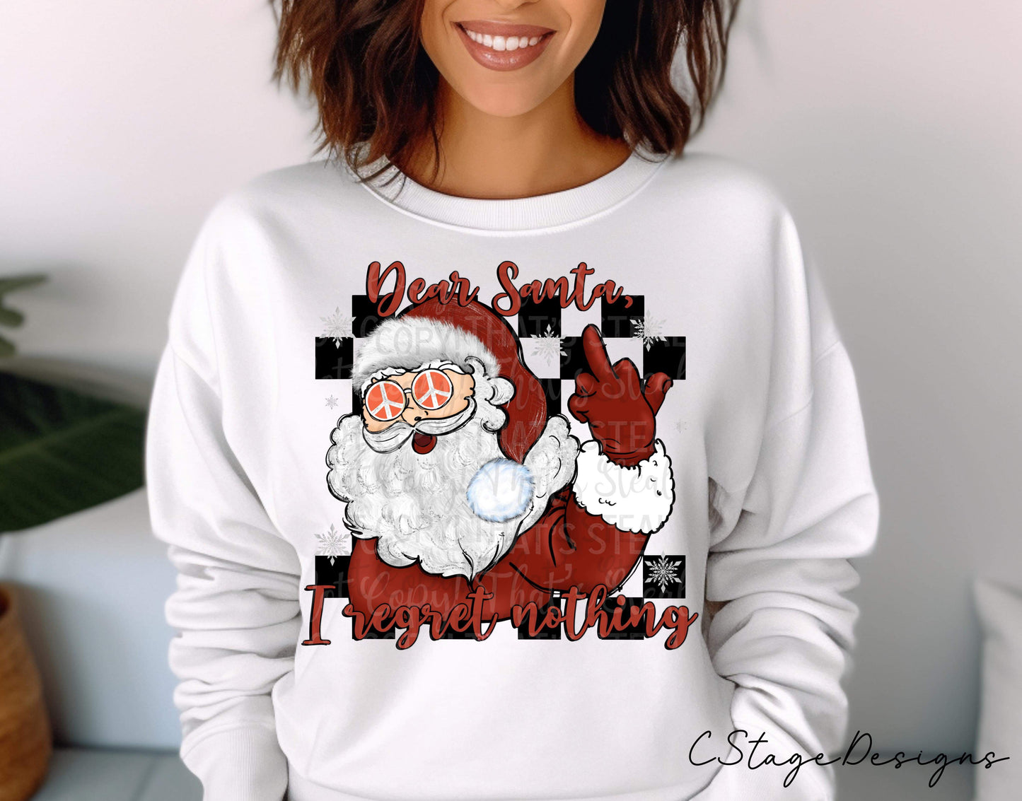 Dear Santa, I regret nothing Digital Image PNG