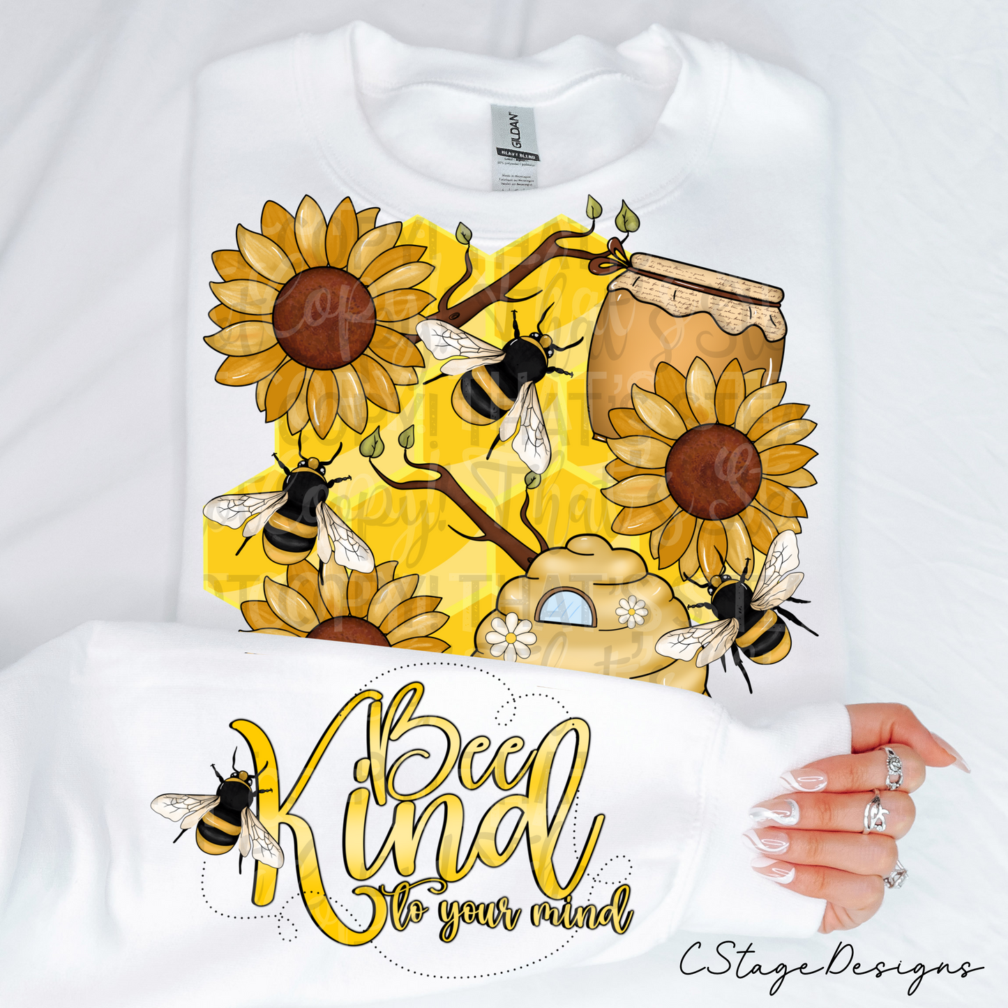 Bee Kind Digital Image PNG