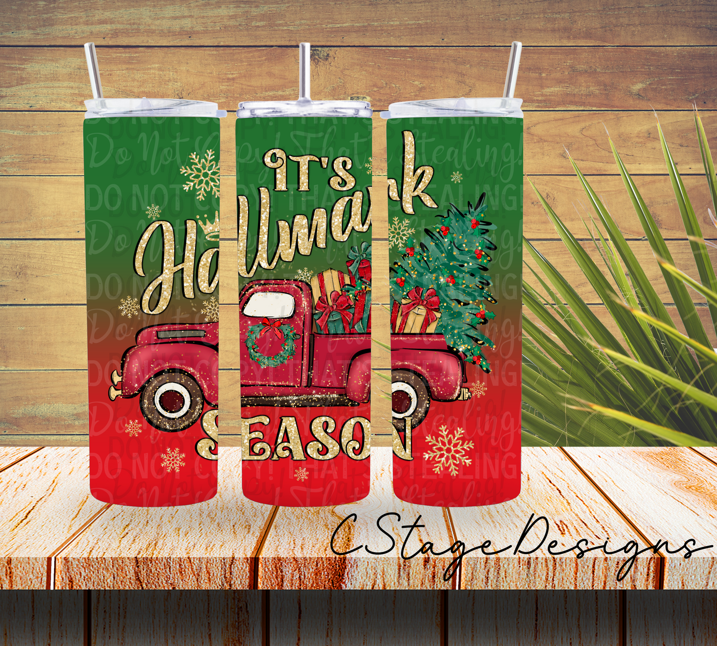 It’s hallmark season tumbler wrap digital image png