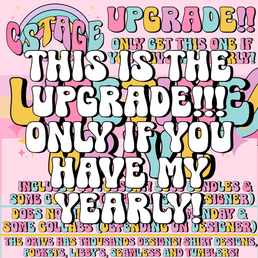 LIFETIME UPGRADE! ONLY GRAB THIS IF YOU HAVE MY YEARLY!! IF YOU DO NOT HAVE MY YEARLY, YOU WILL BE REFUNDED!