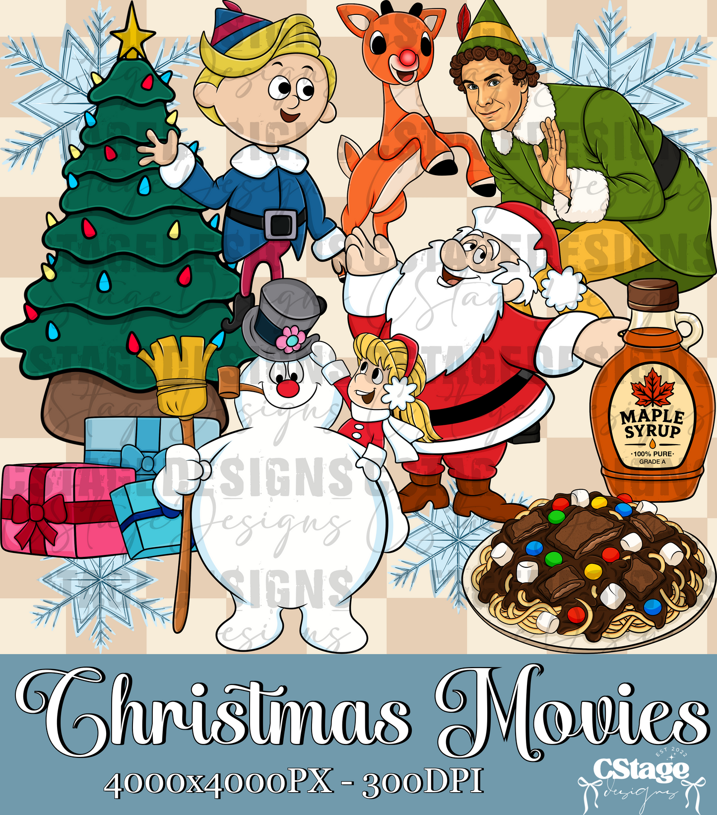 Trick or Tinsel Clipart Collab W/Unhinged Misfits