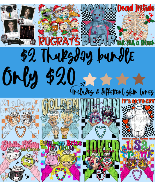 $2 Thursday Bundle 11/27 Digital Image PNG