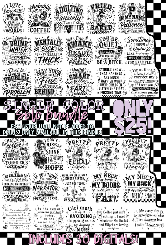 Single Color Solo Bundle Exclusive (Not added to drives!)