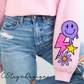 Smiley sleeve Digital design png