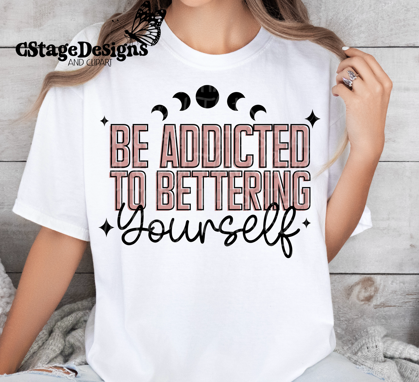 Be addicted to bettering yourself digital image png