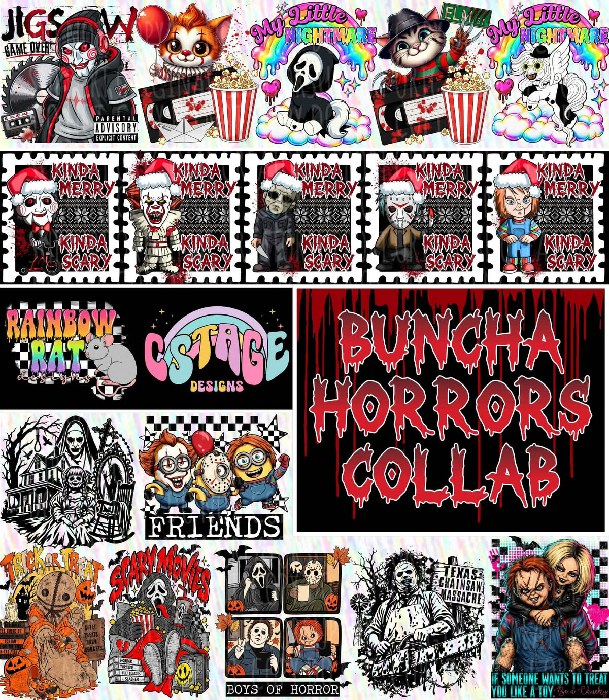 Buncha Horrors Collab Digital Images PNG