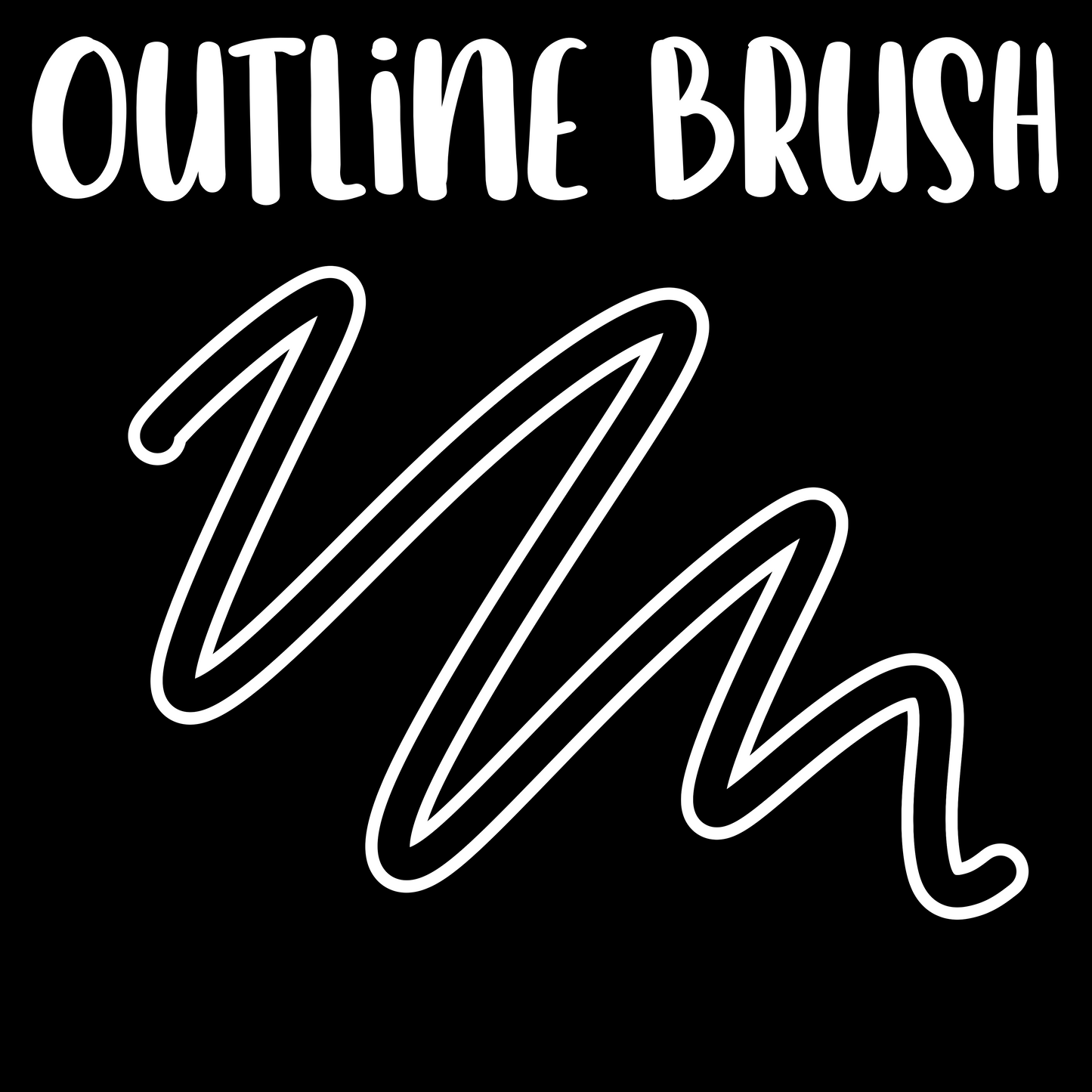 Outline Procreate Brush