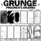 Grunge Procreate Brush Set of 12