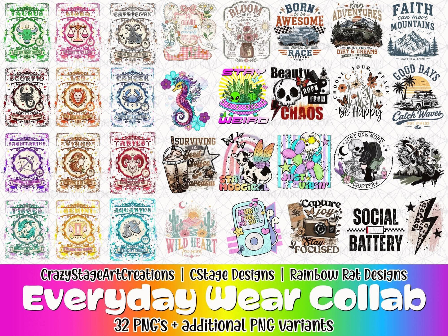 Price will go down to $25 at checkout! Everyday Wear Collab Digital Images PNG