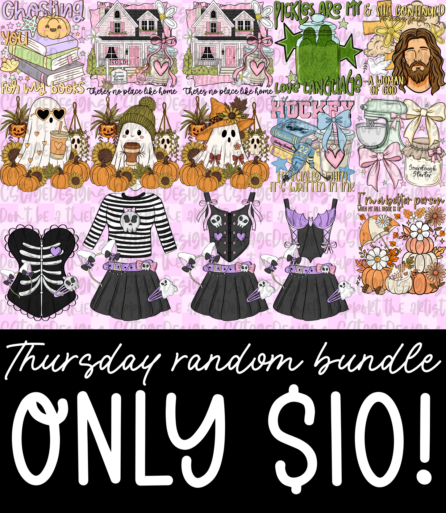 Thursday Random Bundle digital images png