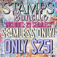 SEAMLESS ONLY! (LICENSE NOT INCLUDED! Stamps Part 1 & 2 SEAMLESS Digital image PNG