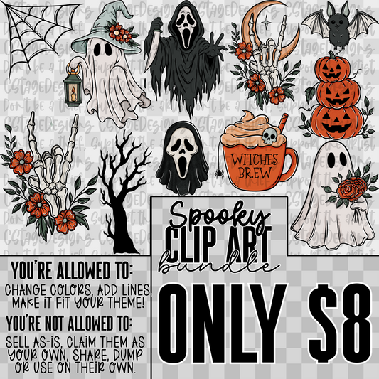 Spooky Clip Art Bundle