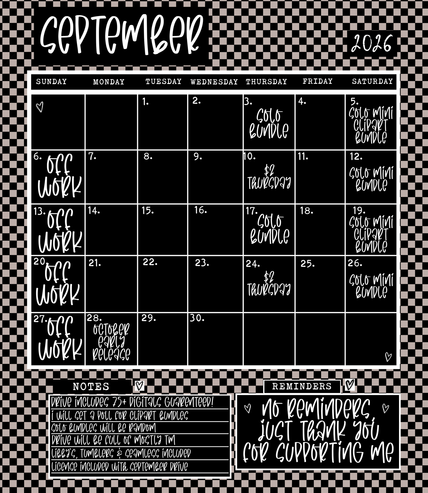 26’ September Monthly Drive LICENSE INCLUDED!