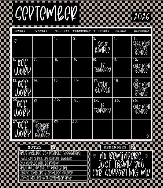 26’ September Monthly Drive LICENSE INCLUDED!