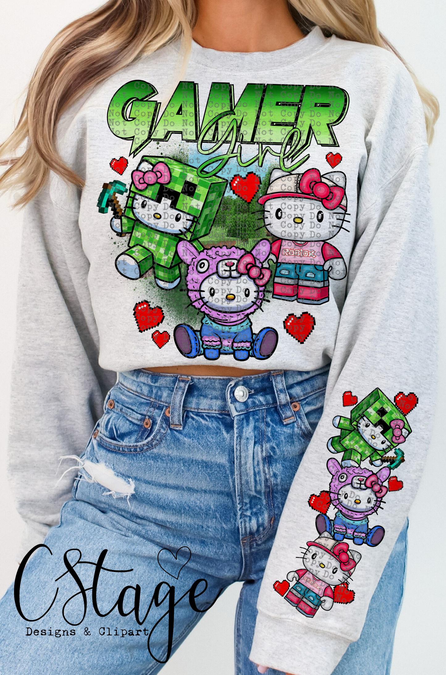 Gamer Girl Digital Image PNG