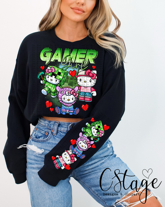 Gamer Girl Digital Image PNG