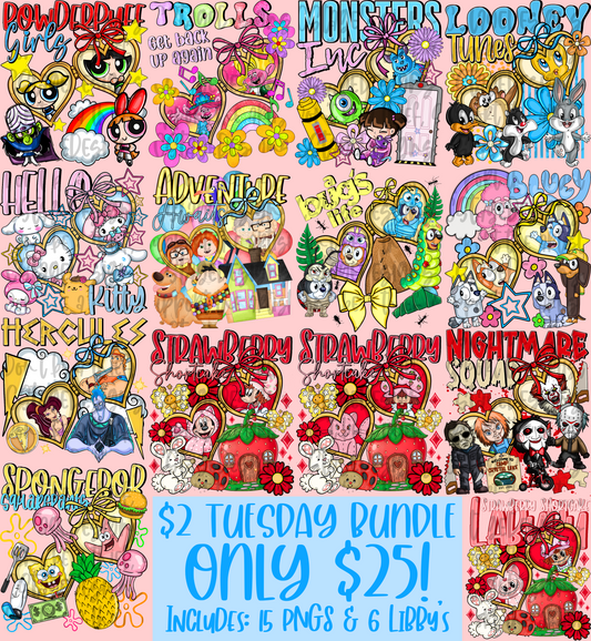 $2 Tuesday Bundle 2/19/26 Digital Images PNG
