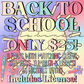 Back to School Mini solo Bundle Digital Images PNG