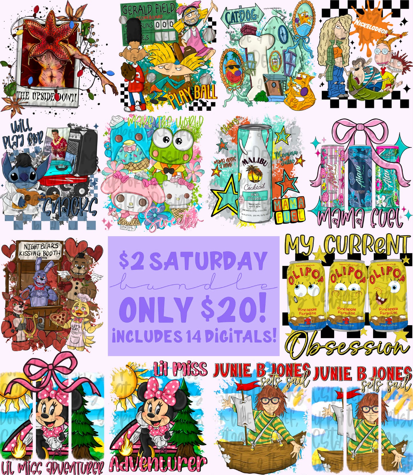 $2 Saturday Bundle Digital IMAGE PNG