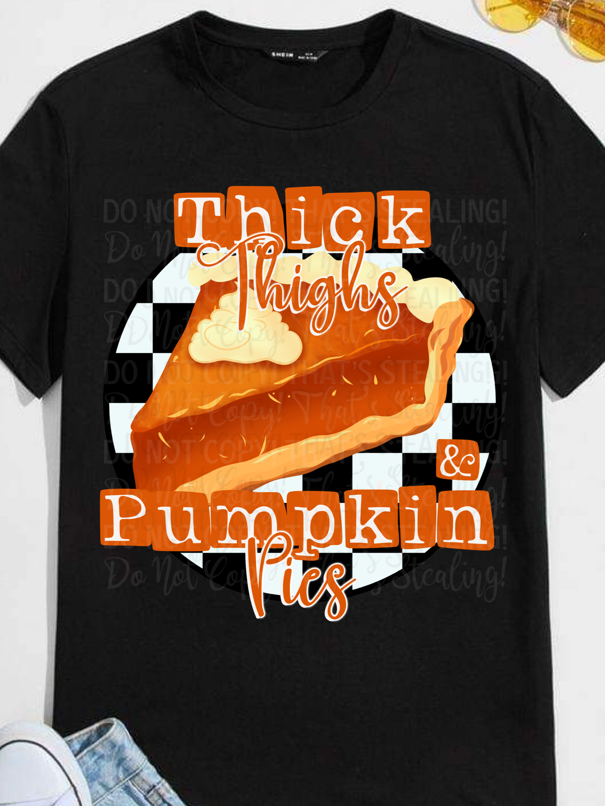 Thick Thighs & Pumpkin Pies Digital Image PNG