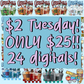$2 Tuesday Bundle Digital Image PNG