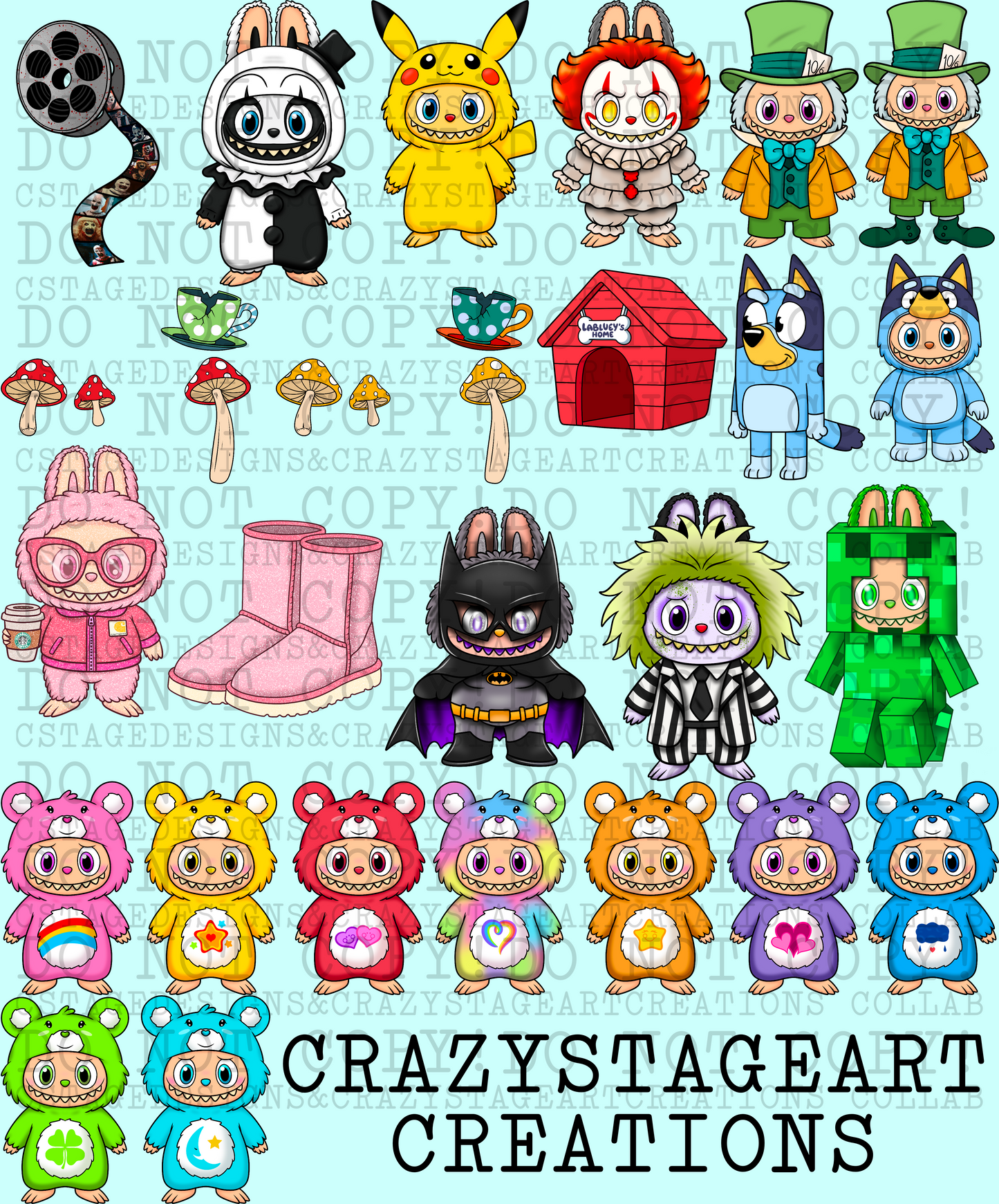 Labu CLIPART ONLY Collab W/Crazy Stage Art Creations