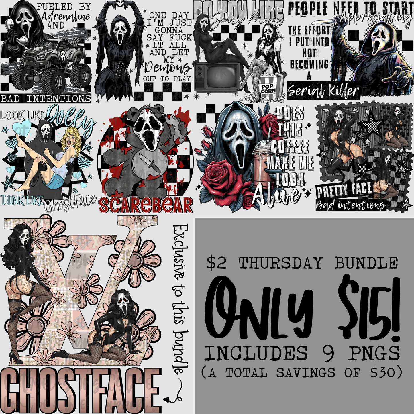 $2 Thursday Horror Bundle Digital Images Plus ONE EXCLUSIVE!