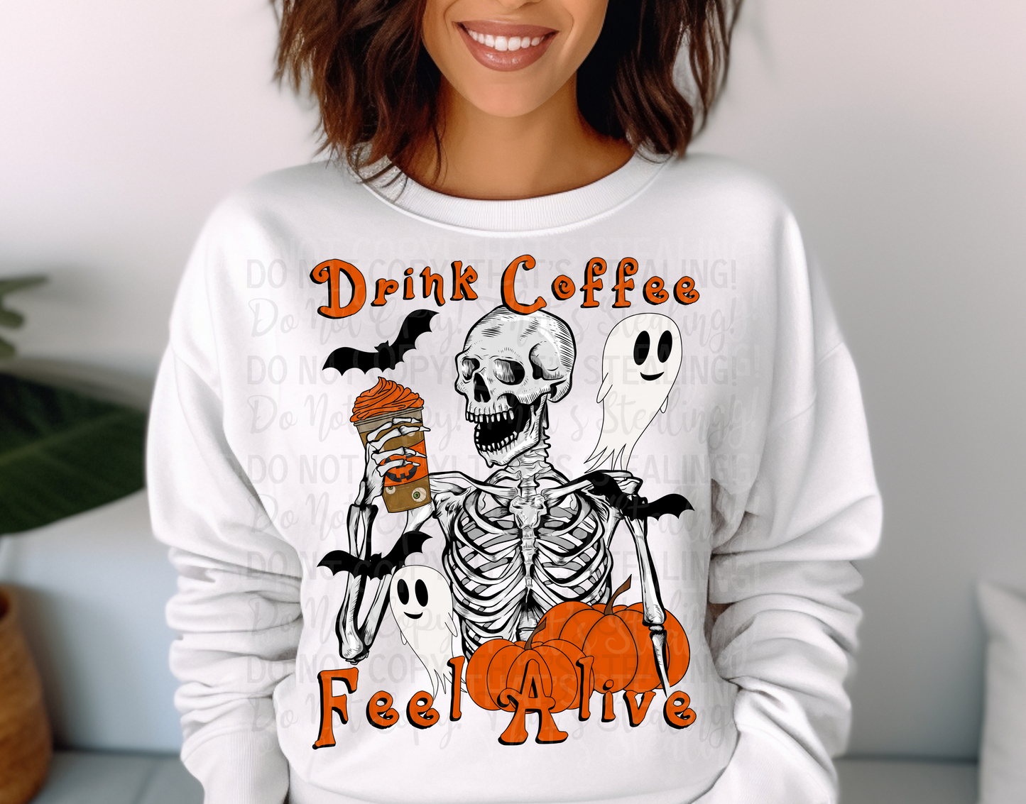 Drink Coffee Feel Alive Digital Image PNG