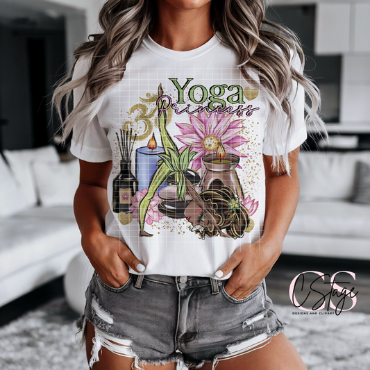 Yoga Princess Digital Image PNG