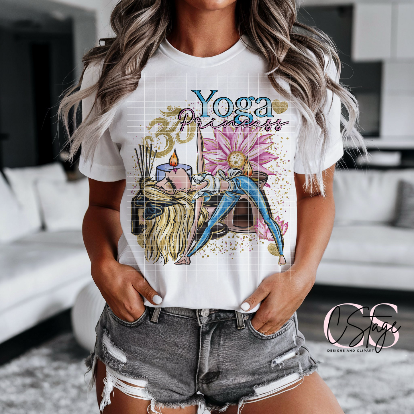 Yoga Princess Digital Image PNG