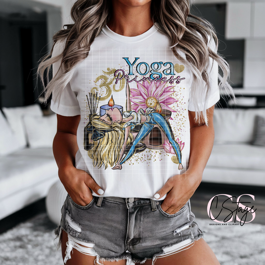 Yoga Princess Digital Image PNG