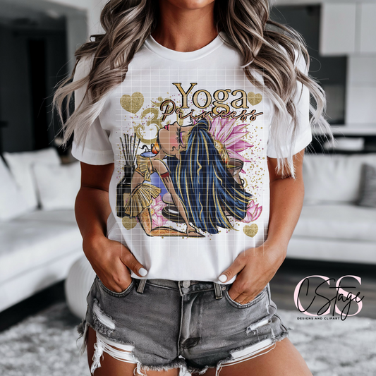 Yoga Princess Digital Image PNG