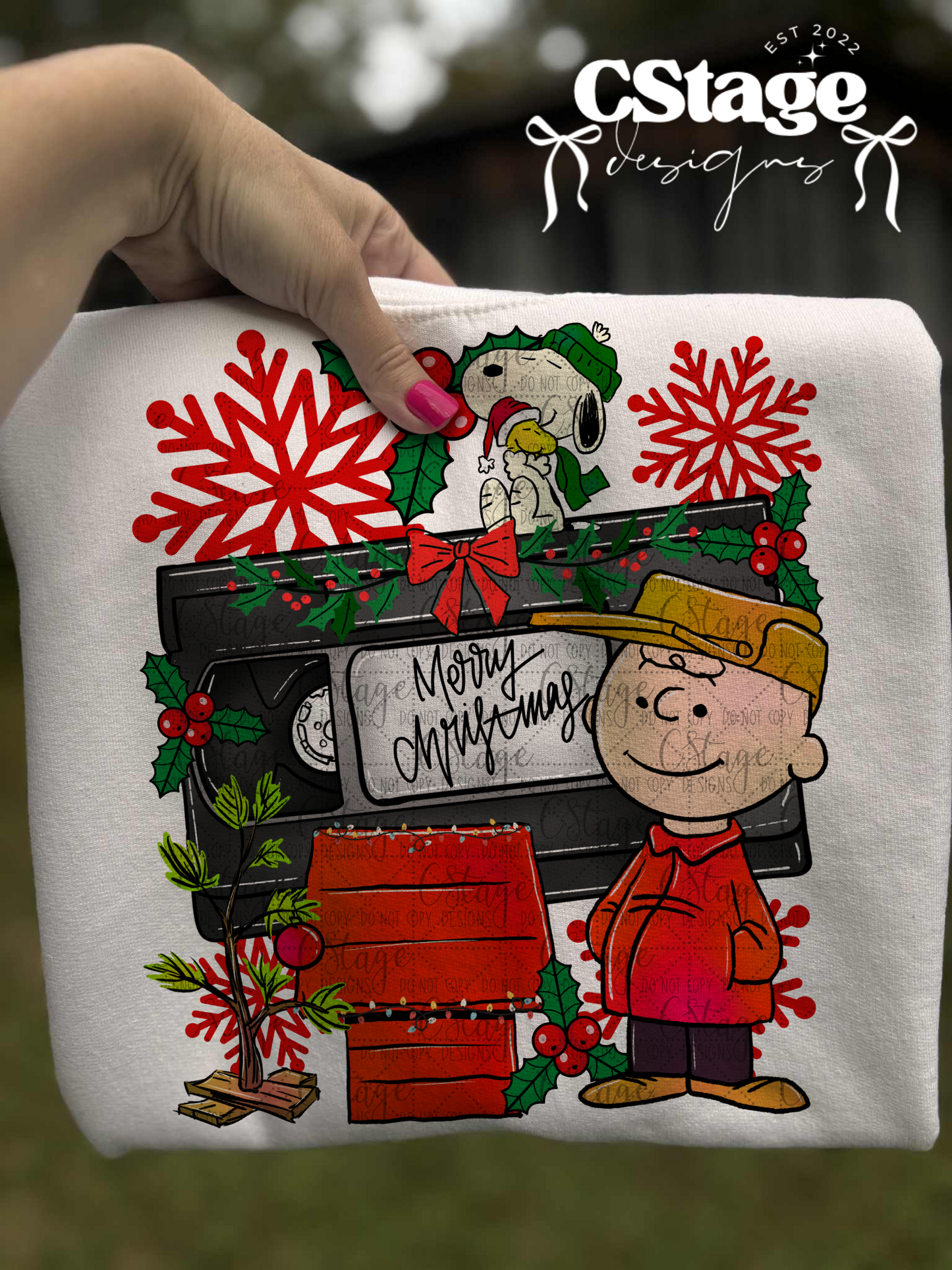 Classic Christmas Digital Image PNG