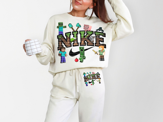 Mine-craft Nke Digital Image PNG