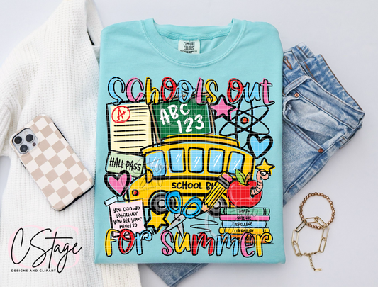 School's Out Digital Image PNG