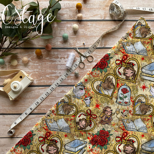 Belle Seamless Digital Image PNG