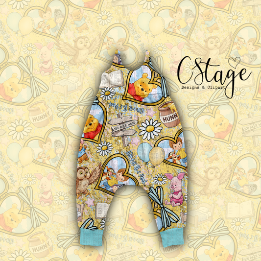 Pooh Seamless Digital Image PNG