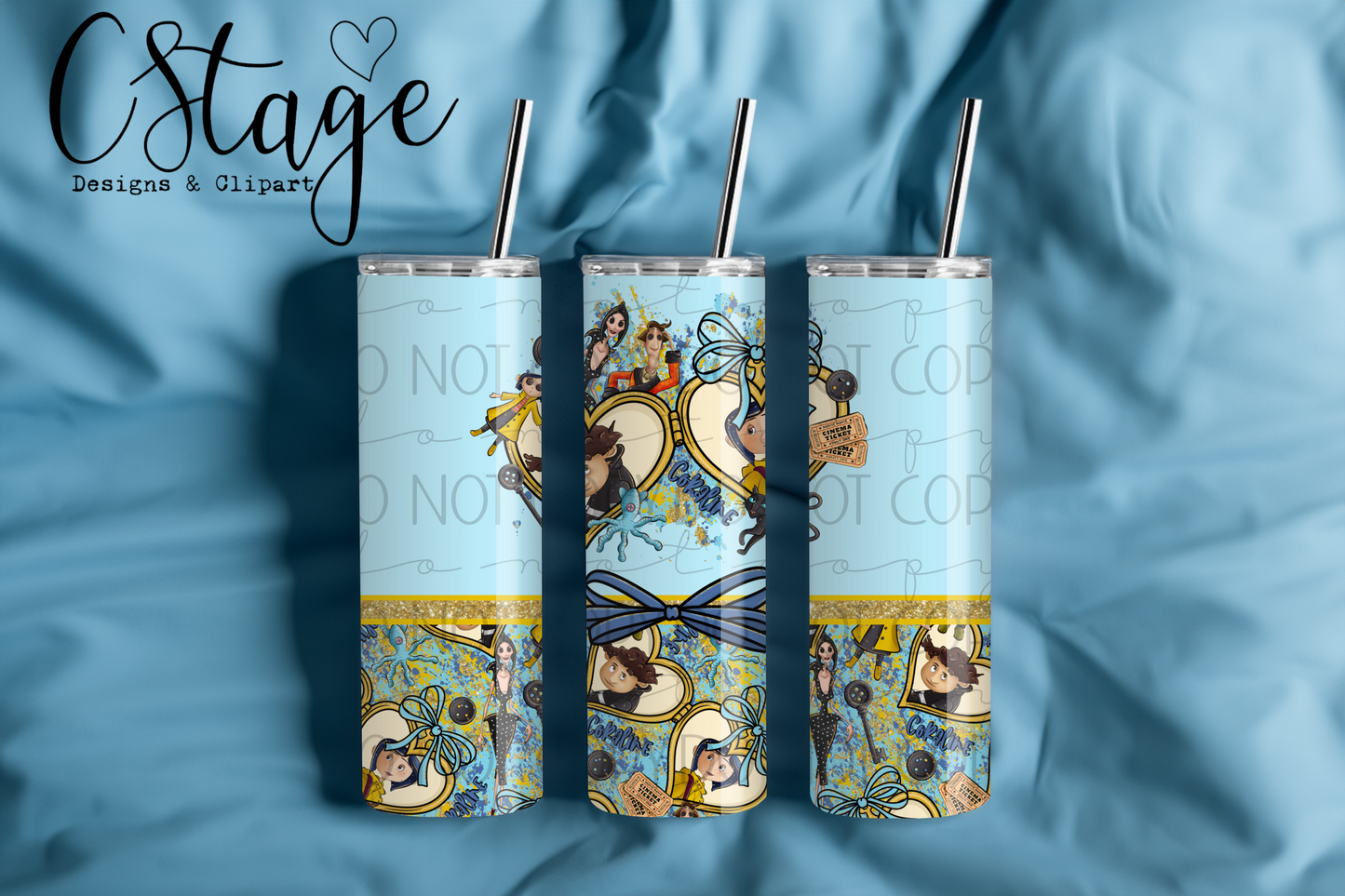 Caroline 20oz Tumbler Digital Image PNG