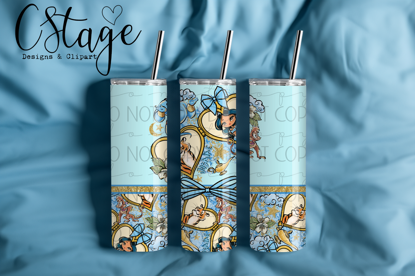 Jasmine 20oz Tumbler Digital Image PNG